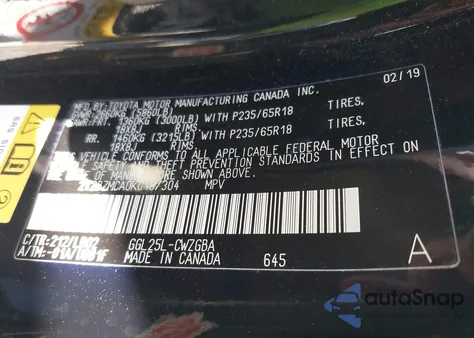 2019 Lexus Rx 350 from USA, damaged, VIN 2T2BZMCA0KC187304